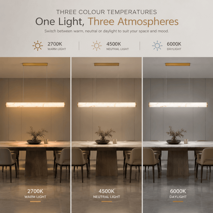 Bamdecor Antique Brass Alabaster Faux Marble Pendant Light 150cm/120cm (Brass Gold) - Amazingooh Wholesale