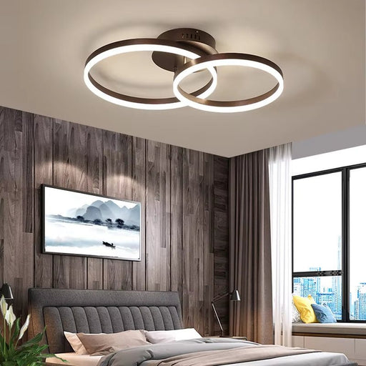 BAMDECOR Black Modern Minimalist Round LED Ceiling Light Adjustable 3 - Color Modes for Bar, Dining Room, Office - Amazingooh Wholesale