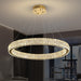 BAMDECOR C3313/1 Modern Crystal Chandeliers Lighting Fixtures Contemporary Round Chandelier Lighting Fixtures Crystal Pendant Ceiling Lights(Gold) - Amazingooh Wholesale