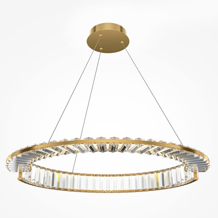 BAMDECOR C3318/1 Modern Crystal Chandeliers Lighting Fixtures Contemporary Round Chandelier Lighting Fixtures Crystal Pendant Ceiling Lights(Gold) - Amazingooh Wholesale