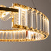 BAMDECOR C3318/1 Modern Crystal Chandeliers Lighting Fixtures Contemporary Round Chandelier Lighting Fixtures Crystal Pendant Ceiling Lights(Gold) - Amazingooh Wholesale