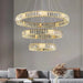 BAMDECOR C3320 Modern Crystal Chandeliers Lighting Fixtures Contemporary Round Chandelier Lighting Fixtures Crystal Pendant Ceiling Lights(3 Rings Gold - 100+80+60cm) - Amazingooh Wholesale