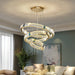 BAMDECOR C3320 Modern Crystal Chandeliers Lighting Fixtures Contemporary Round Chandelier Lighting Fixtures Crystal Pendant Ceiling Lights(3 Rings Gold - 100+80+60cm) - Amazingooh Wholesale
