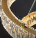 BAMDECOR C3320 Modern Crystal Chandeliers Lighting Fixtures Contemporary Round Chandelier Lighting Fixtures Crystal Pendant Ceiling Lights(4 Rings Gold - 100+80+60+40cm) - Amazingooh Wholesale