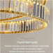 BAMDECOR C3321 Modern Crystal Chandeliers Lighting Fixtures Contemporary Wave Chandelier Lighting Fixtures (Gold) - Amazingooh Wholesale