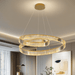 BAMDECOR C3321 Modern Crystal Chandeliers Lighting Fixtures Contemporary Wave Chandelier Lighting Fixtures (Gold) - Amazingooh Wholesale