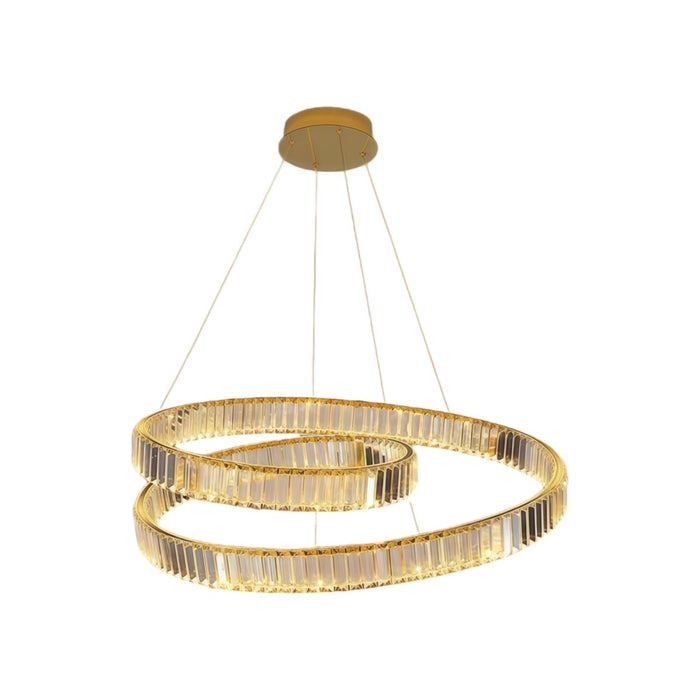 BAMDECOR C3321 Modern Crystal Chandeliers Lighting Fixtures Contemporary Wave Chandelier Lighting Fixtures (Gold) - Amazingooh Wholesale