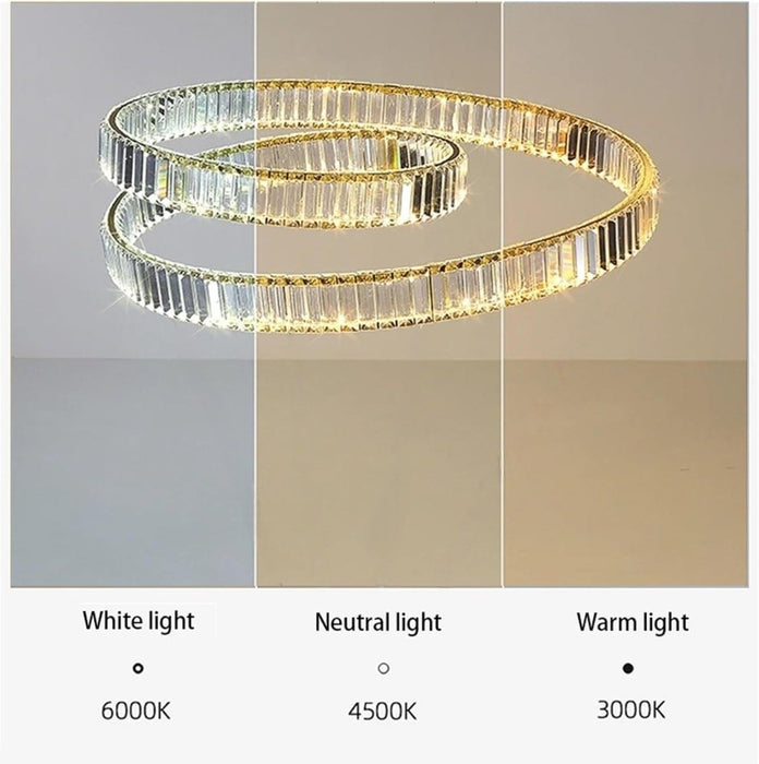 BAMDECOR C3321 Modern Crystal Chandeliers Lighting Fixtures Contemporary Wave Chandelier Lighting Fixtures (Gold) - Amazingooh Wholesale