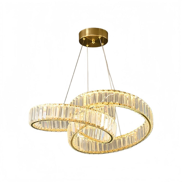 BAMDECOR C3322 Modern Crystal Chandeliers Lighting Fixtures Contemporary Round Chandelier Lighting Fixtures Crystal Pendant Ceiling Lights(Gold - 60cm) - Amazingooh Wholesale