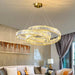 BAMDECOR C3322 Modern Crystal Chandeliers Lighting Fixtures Contemporary Round Chandelier Lighting Fixtures Crystal Pendant Ceiling Lights(Gold - 80cm) - Amazingooh Wholesale
