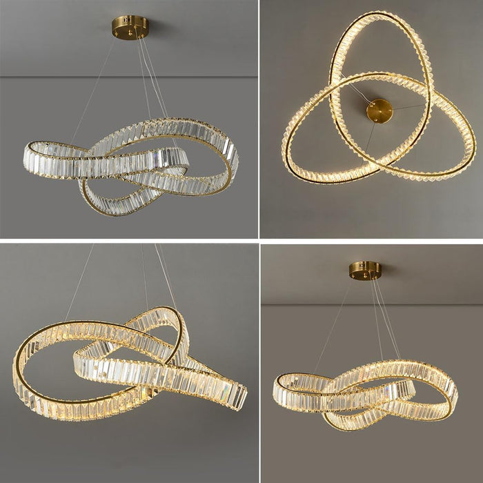 BAMDECOR C3323 Post Modern Light Luxury Crystal Chandelier Pendant Ceiling Lights - Amazingooh Wholesale