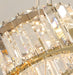 BAMDECOR C3335 Large Swirl Modern Crystal Ring Chandeliers Contemporary Round Chandelier Crystal Pendant Light(Gold - Two Rings) - Amazingooh Wholesale