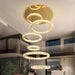 BAMDECOR C3341 Series Pharaoh RING Modern K9 Luxury Crystal LED Chandelier (Gold - 5/6/7 and 8 Rings) - Amazingooh Wholesale
