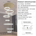BAMDECOR C3341 Series Pharaoh RING Modern K9 Luxury Crystal LED Chandelier (Gold - 5/6/7 and 8 Rings) - Amazingooh Wholesale