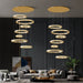 BAMDECOR C3341 Series Pharaoh RING Modern K9 Luxury Crystal LED Chandelier (Gold - 5/6/7 and 8 Rings) - Amazingooh Wholesale