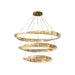BAMDECOR C3342/3 Modern Crystal Chandeliers Lighting Fixtures Contemporary Wave Chandelier Lighting Fixtures Crystal Pendant Ceiling Lights for Living Room (Gold) - Amazingooh Wholesale