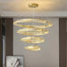 BAMDECOR C3342/4 Modern Crystal Chandeliers Lighting Fixtures Contemporary Wave Chandelier Lighting Fixtures Crystal Pendant Ceiling Lights for Living Room (Gold) - Amazingooh Wholesale