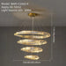 BAMDECOR C3342/4 Modern Crystal Chandeliers Lighting Fixtures Contemporary Wave Chandelier Lighting Fixtures Crystal Pendant Ceiling Lights for Living Room (Gold) - Amazingooh Wholesale