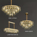 BAMDECOR C3345 Modern French Home Decor Luxury Crystal - leaf Chandelier LED Fashion Creativity Pendant Ceiling Lights(120cm - Gold) - Amazingooh Wholesale