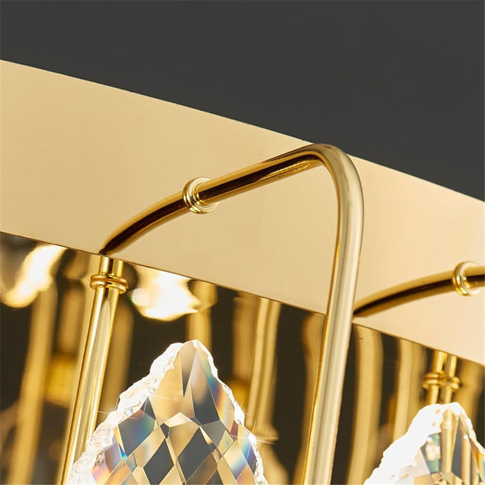 BAMDECOR C3345 Modern French Home Decor Luxury Crystal - leaf Chandelier LED Fashion Creativity Pendant Ceiling Lights(120cm - Gold) - Amazingooh Wholesale