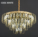 BAMDECOR C3345 Modern Luxury Crystal - leaf Chandelier LED Fashion Creativity Pendant Ceiling Lights(60cm - Gold) - Amazingooh Wholesale