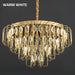 BAMDECOR C3345 Modern Luxury Crystal - leaf Chandelier LED Fashion Creativity Pendant Ceiling Lights(60cm - Gold) - Amazingooh Wholesale