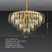 BAMDECOR C3345 Modern Luxury Crystal - leaf Chandelier LED Fashion Creativity Pendant Ceiling Lights(80cm - Gold) - Amazingooh Wholesale