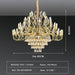 BAMDECOR C3347 Modern Luxury Crystal - leaf Chandelier LED Fashion Creativity Pendant Ceiling Lights(80cm - Gold) - Amazingooh Wholesale
