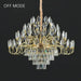 BAMDECOR C3347 Modern Luxury Crystal - leaf Chandelier LED Fashion Creativity Pendant Ceiling Lights(80cm - Gold) - Amazingooh Wholesale
