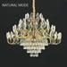 BAMDECOR C3347 Modern Luxury Crystal - leaf Chandelier LED Fashion Creativity Pendant Ceiling Lights(80cm - Gold) - Amazingooh Wholesale