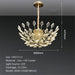 BAMDECOR C3348 Modern Luxury Crystal - leaf Chandelier LED Fashion Creativity Pendant Ceiling Lights(80cm - Gold) - Amazingooh Wholesale
