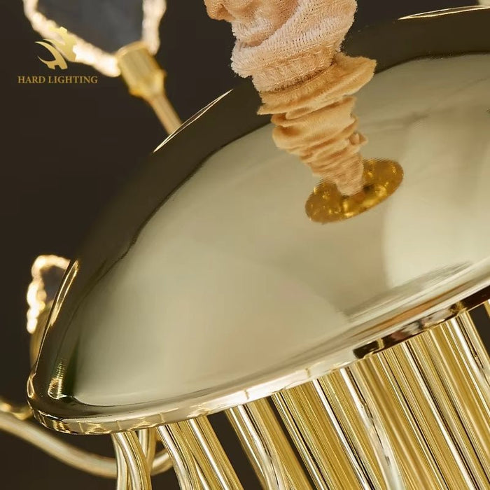 BAMDECOR C3348 Modern Luxury Crystal - leaf Chandelier LED Fashion Creativity Pendant Ceiling Lights(80cm - Gold) - Amazingooh Wholesale