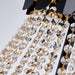 BAMDECOR C3355 Modern Crystal Chandelier Farmhouse Crystal Light Fixtures Hanging Ceiling Pendant Light (Black-60cm) - Amazingooh Wholesale