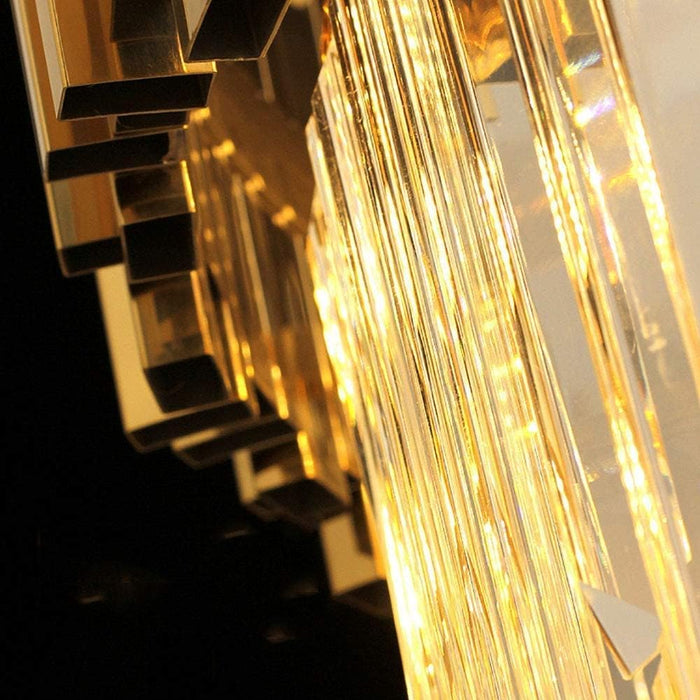 BAMDECOR C3356/1 Grande Single Layer Round Crystal Chandelier (Gold - 55cm) - Amazingooh Wholesale
