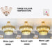 BAMDECOR C3356/2 Grande Two Layer Round Crystal Chandelier (Gold - 75cm) - Amazingooh Wholesale