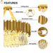 BAMDECOR C3356/2 Grande Two Layer Round Crystal Chandelier (Gold - 75cm) - Amazingooh Wholesale