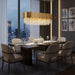 BAMDECOR C3356/OVAL Modern Oval Crystal Chandelier Gold Ceiling Light Luxury Pendant Lights 3 Colors Island Light Linear Chandeliers (L90xW35cm) - Amazingooh Wholesale