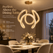 BAMDECOR C3602 60cm Modern Pendant Light Chic Circular LED Chandelier (Brass Gold) - Amazingooh Wholesale