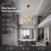 BAMDECOR C3603 Crystal Cube Frame LED Chandelier (Brass Gold) - Amazingooh Wholesale