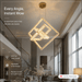 BAMDECOR C3603 Crystal Cube Frame LED Chandelier (Brass Gold) - Amazingooh Wholesale