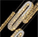 BAMDECOR C3605 15H Modern Oval Ring LED Chandeliers Decor Hanging Lamp Cristal Lustre (Gold) - Amazingooh Wholesale