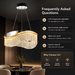 BAMDECOR C3628 Modern Luxury Crystal Ribbon Pendant Chandelier (Black-60cm) - Amazingooh Wholesale