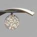 BAMDECOR Chandelier, Modern LED Adjustable Hanging Light Glass Globe Shade Strip Chandelier Apply to Dining Room Kitchen Island Bar Decorative Lighting(Black,Trichromatic Light) - Amazingooh Wholesale