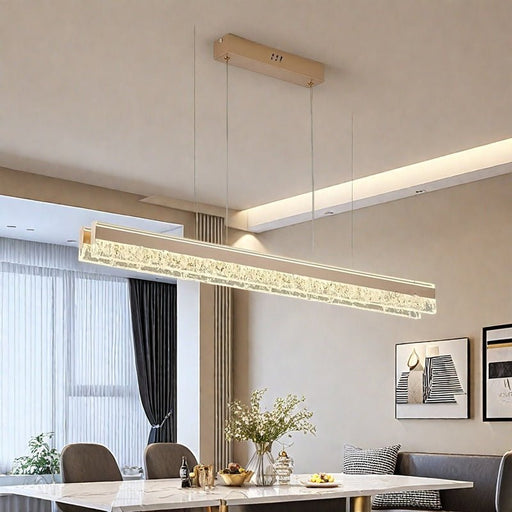 BAMDECOR Coffee Nordic Long Dual Dimmable Acrylic Coffee Kitchen Dining Table Pendant Light Minimalist Modern Lighting (Copy) - Amazingooh Wholesale
