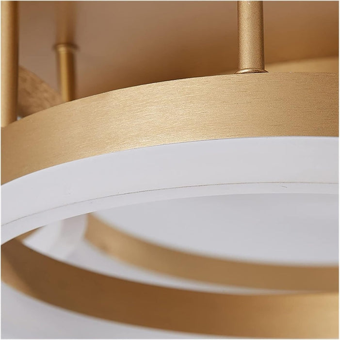 BAMDECOR Gold Modern Minimalist Round LED Ceiling Light Adjustable 3 - Color Modes for Bar, Dining Room, Office - Amazingooh Wholesale