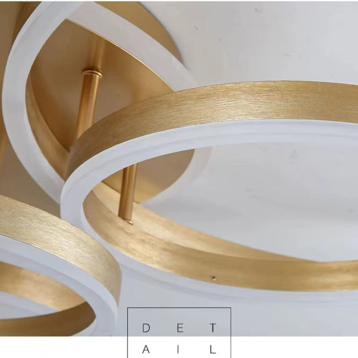 BAMDECOR Gold Modern Minimalist Round LED Ceiling Light Adjustable 3 - Color Modes for Bar, Dining Room, Office - Amazingooh Wholesale