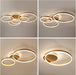 BAMDECOR Gold Modern Minimalist Round LED Ceiling Light Adjustable 3 - Color Modes for Bar, Dining Room, Office - Amazingooh Wholesale