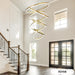 BAMDECOR Gold Nordic Home Decor Dining Room Pendant lamp lights Ceiling Lamp Hanging Light Chandelier Lamps (7 Rings - Gold) - Amazingooh Wholesale
