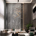 BAMDECOR LED 7 Bars Large Modern Chandelier Dimmable DIY Ceiling Light Fixture Duplex Building Adjustable Height Linear Pendant Light for Villa Hollow Modern Minimalist Staircase Lamp Restaurant 120cm - Amazingooh Wholesale