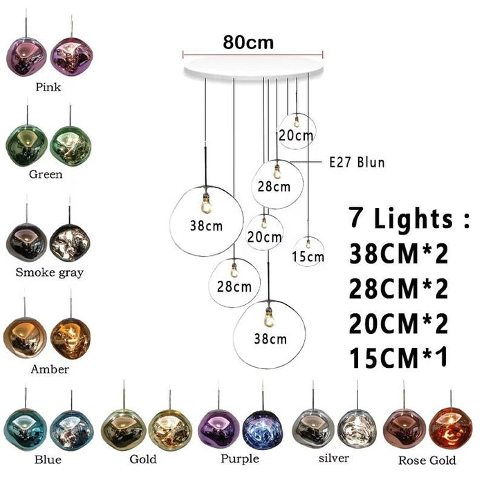 BAMDECOR LED Chandeliers Crystal Chandelier Nordic Lava Lamp Living Room Decoration Salon Interior Home Suitable for Bar, Cafe, Restaurant Room - Amazingooh Wholesale